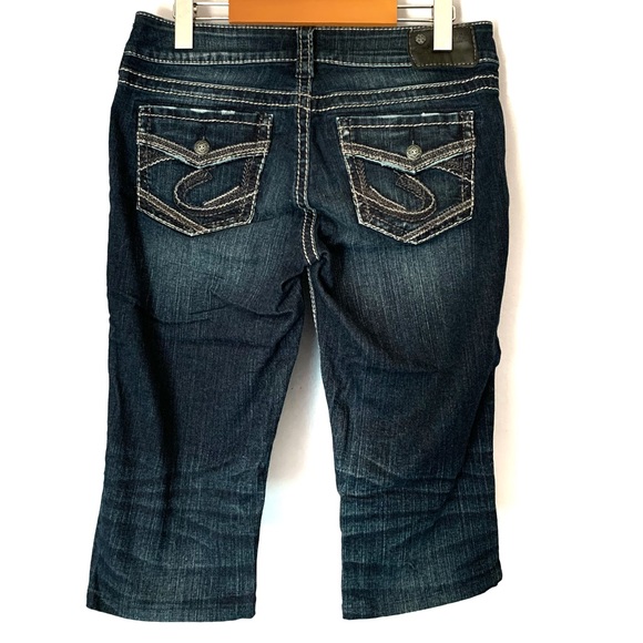 Silver Jeans Capris Size 28 Hemmed - Picture 2 of 10